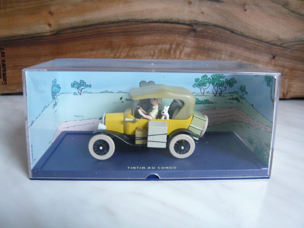 Miniature Voiture Tintin au Pays de L'Or Noir Lancia Aprilia Hergé Atlas 1/43