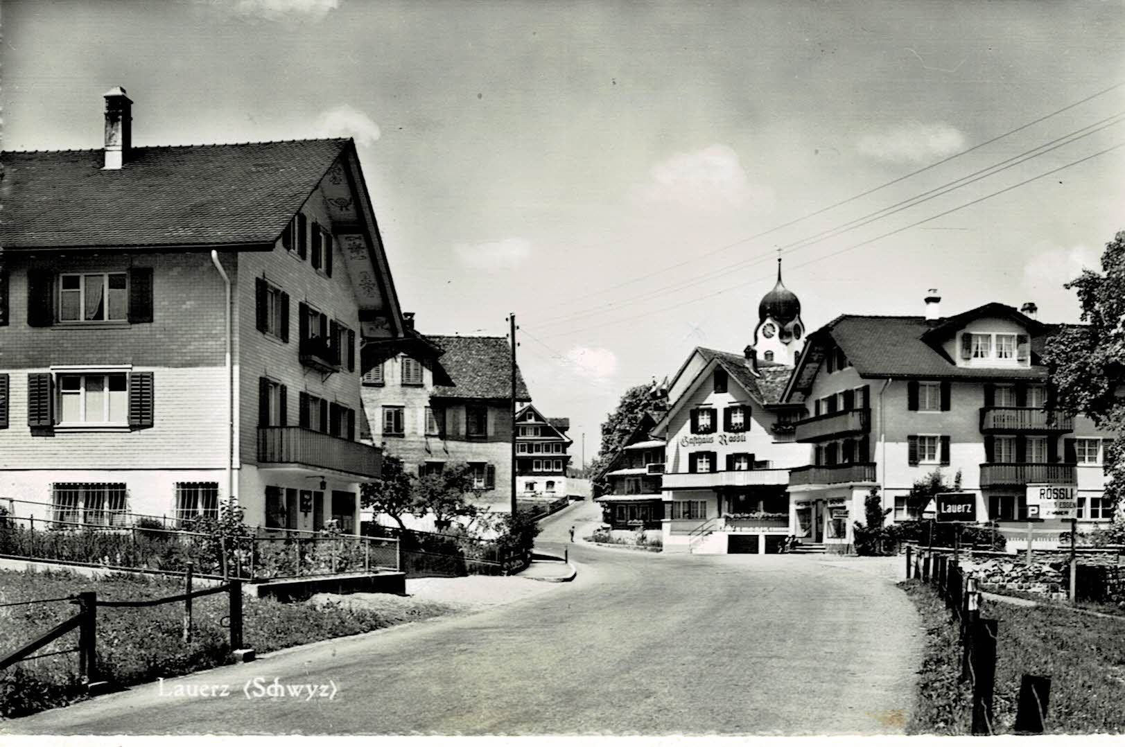 Cartoline postali: LAUERZ SZ beschr. 1955! – Usato da Hergiswil NW venduto da Kartenfrau