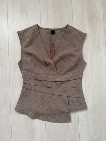 Damen Oberteil Shein braun ärmellos Grösse XS
