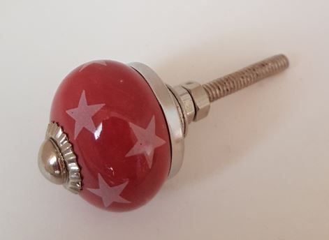 Maniglie per cassetti & Pomelli per mobili: Möbelknopf altrosa mit Sternli – Nuovo e nell'imballaggio originale da Schwerzenbach venduto da Alperose03