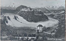 SCHAFFHAUSEN -  Rheinfall und die Alpen