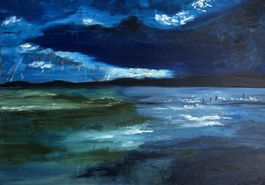 Ölgemälde Landschaft - abstrakt