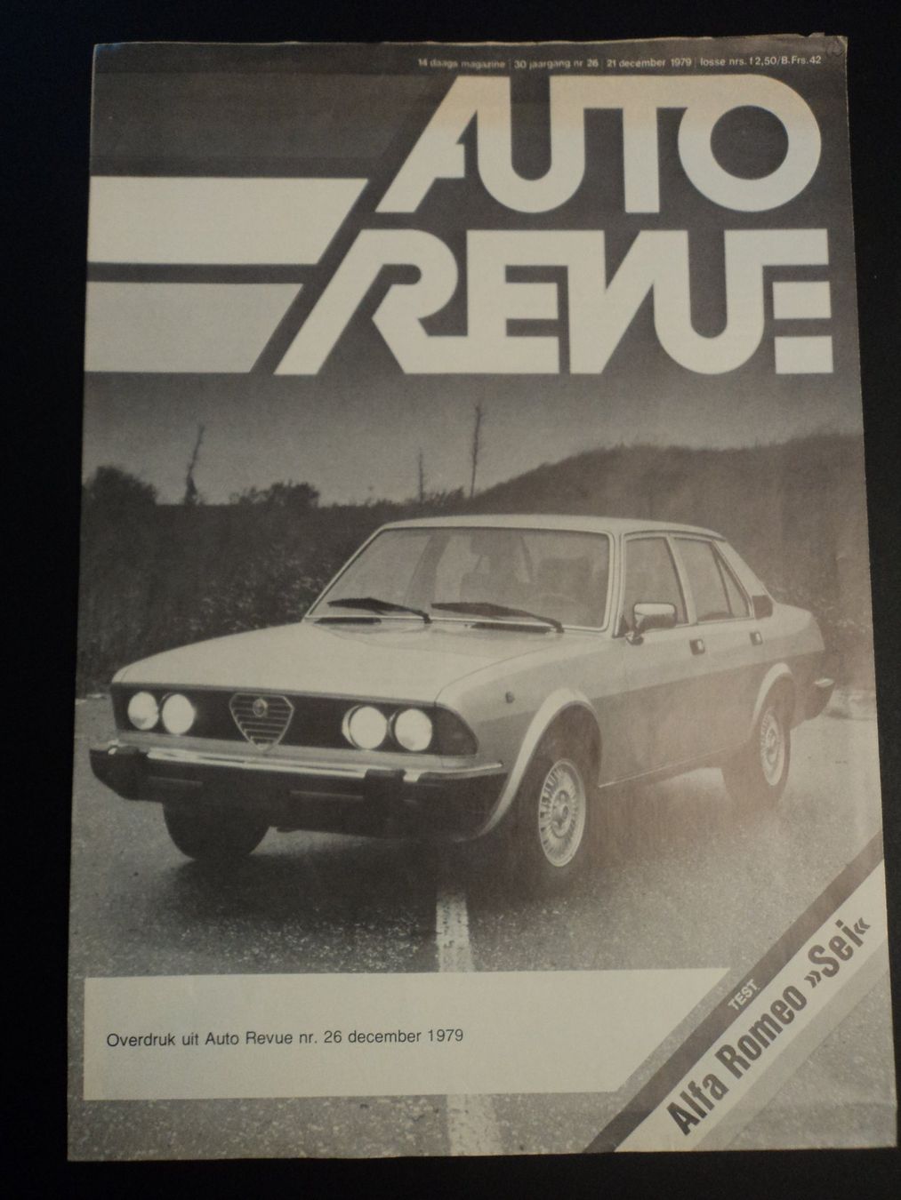 Alfa Romeo Documenti: Prospekt Test Alfa Romeo 6 1979 – Usato da Schwarzenburg venduto da modelCARama