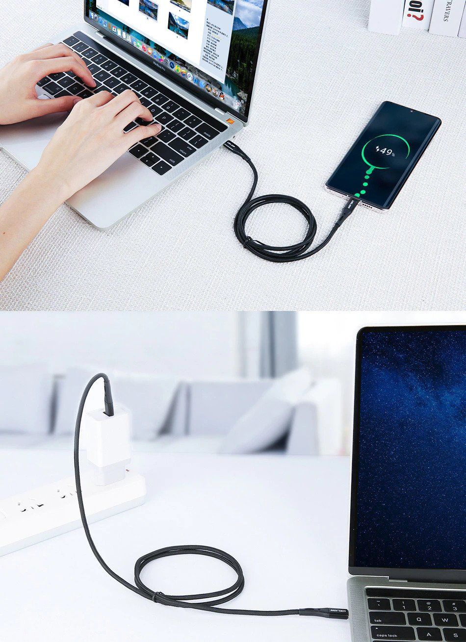 Kabel: USB C - USB C Ladekabel/Datenkabel 1m – Neu und originalverpackt aus Weinfelden von salehouse 1