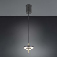 LED Pendelleuchte, Schwarz, CCT, 20 cm Ø