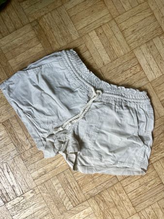 Kurze Hose von ROXY aus Leinen, beige, Shorts Grösse M