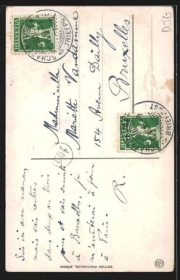 Cartoline postali: Schaffhausen, Munotturm mit Blick auf di – Usato da Berlin venduto da bartko-reher 1