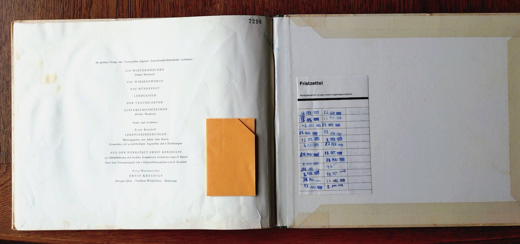 Libri: Grashupfer von Ernst Kreidolf 1963 – Usato da Uster venduto da Junipa 6