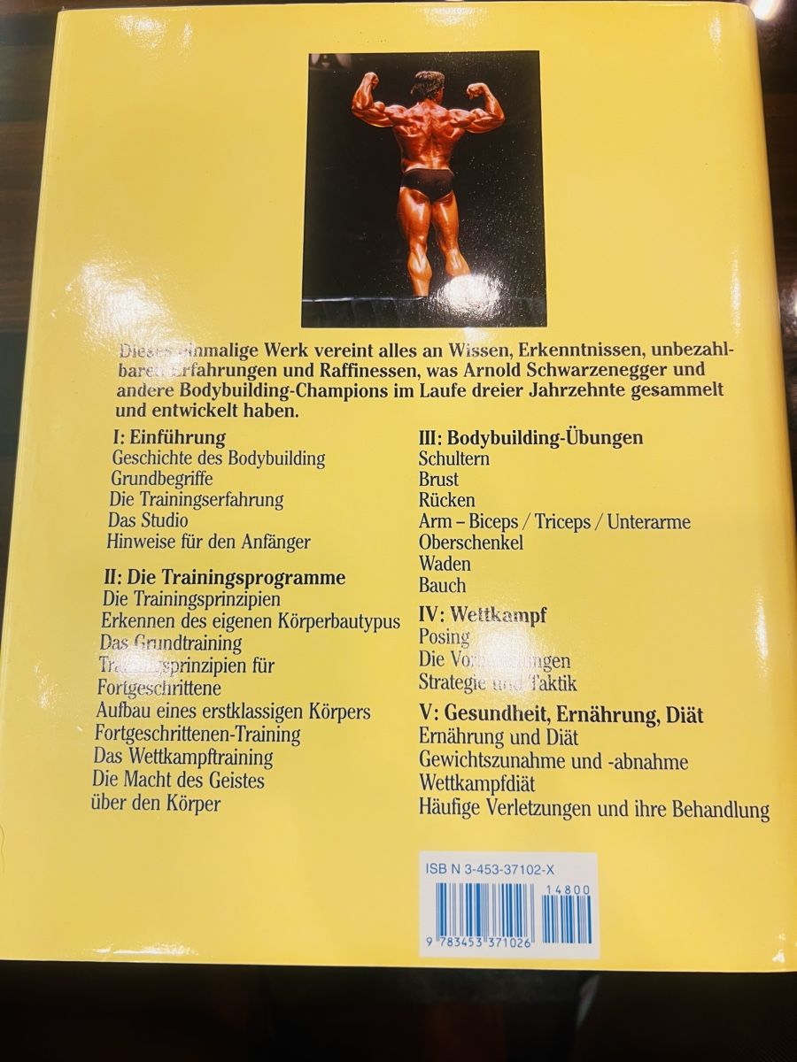 Das grosse Bodybuilding Buch Arnold Schwarzenegger Heyne 199 (Gebraucht ...