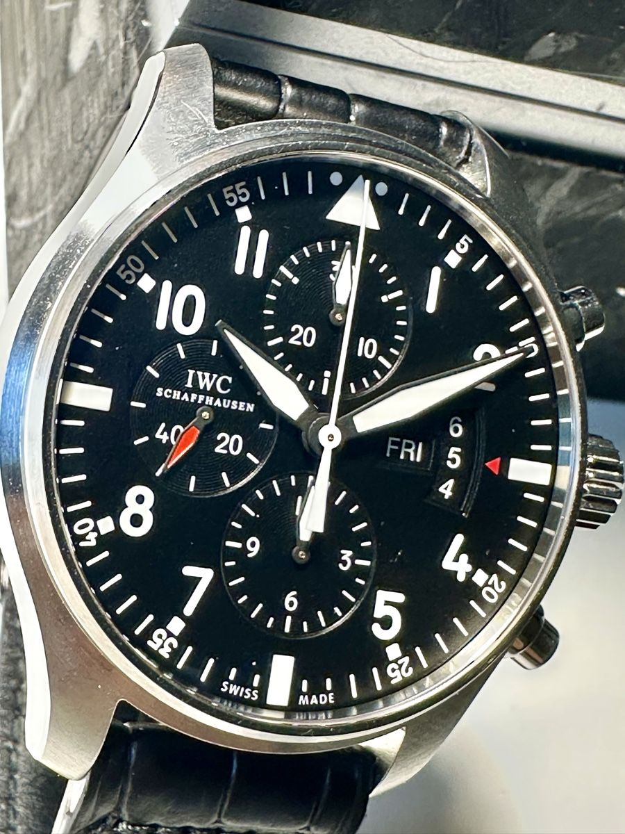 IWC Montres: IWC Pilot Chronograph Ref. 3777 Full Set, 2012 – D'occasion à Pregassona par antgiutra1974 9