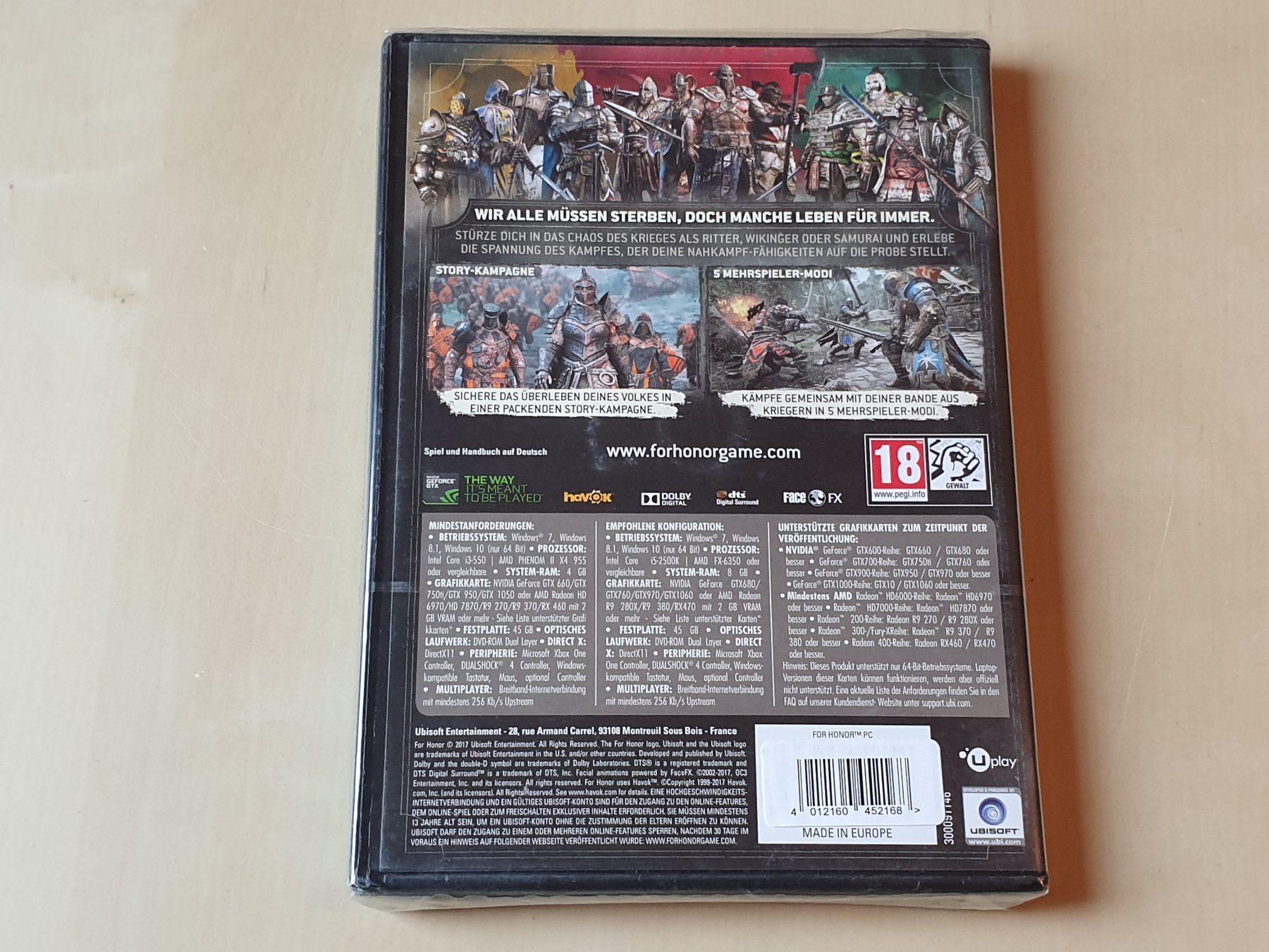 Microsoft Giochi: For Honor neu und ovp – Nuovo e nell'imballaggio originale da Stansstad venduto da collectorsshop 1