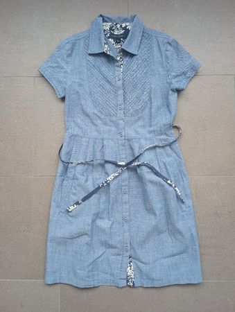 Tommy Hilfiger Kleid blau mit Blumenmuster - Grösse 10