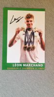 Autogrammkarte  Leon  Marchand