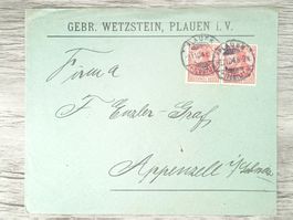 TR05 Enveloppe + Timbre Allemagne 1904