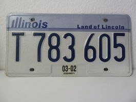 USA Nummernschild Autonumer License Plate ILLINOIS  T 783605