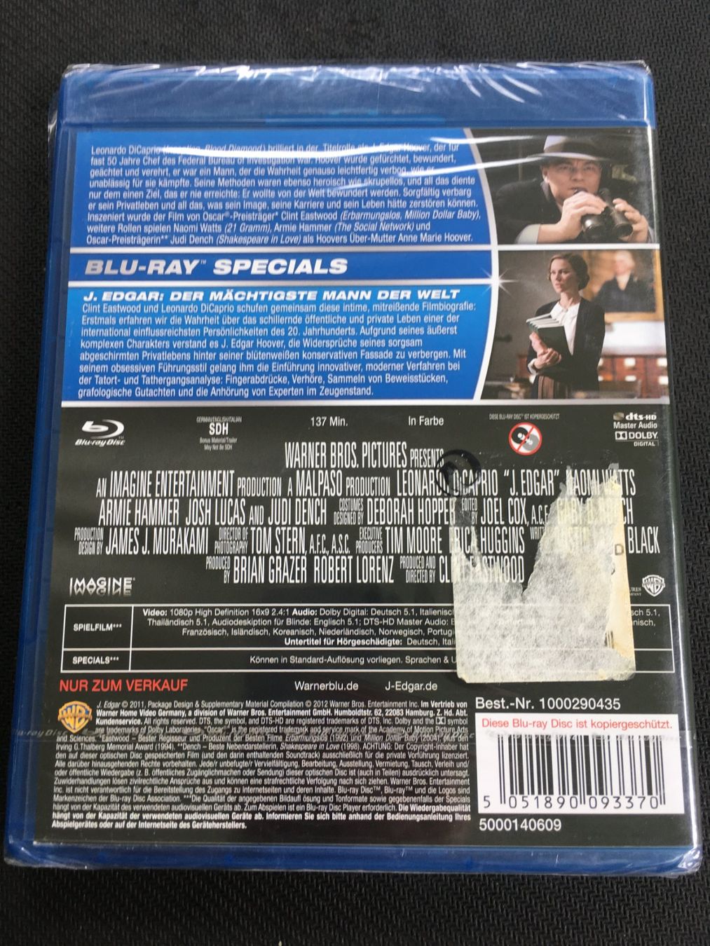 Tutti i DVDs: J. Edgar - Der mächtigste Mann der We - Blu-Ray - Neu/Sealed – Nuovo e nell'imballaggio originale da St.Gallen venduto da MedienJoe 1