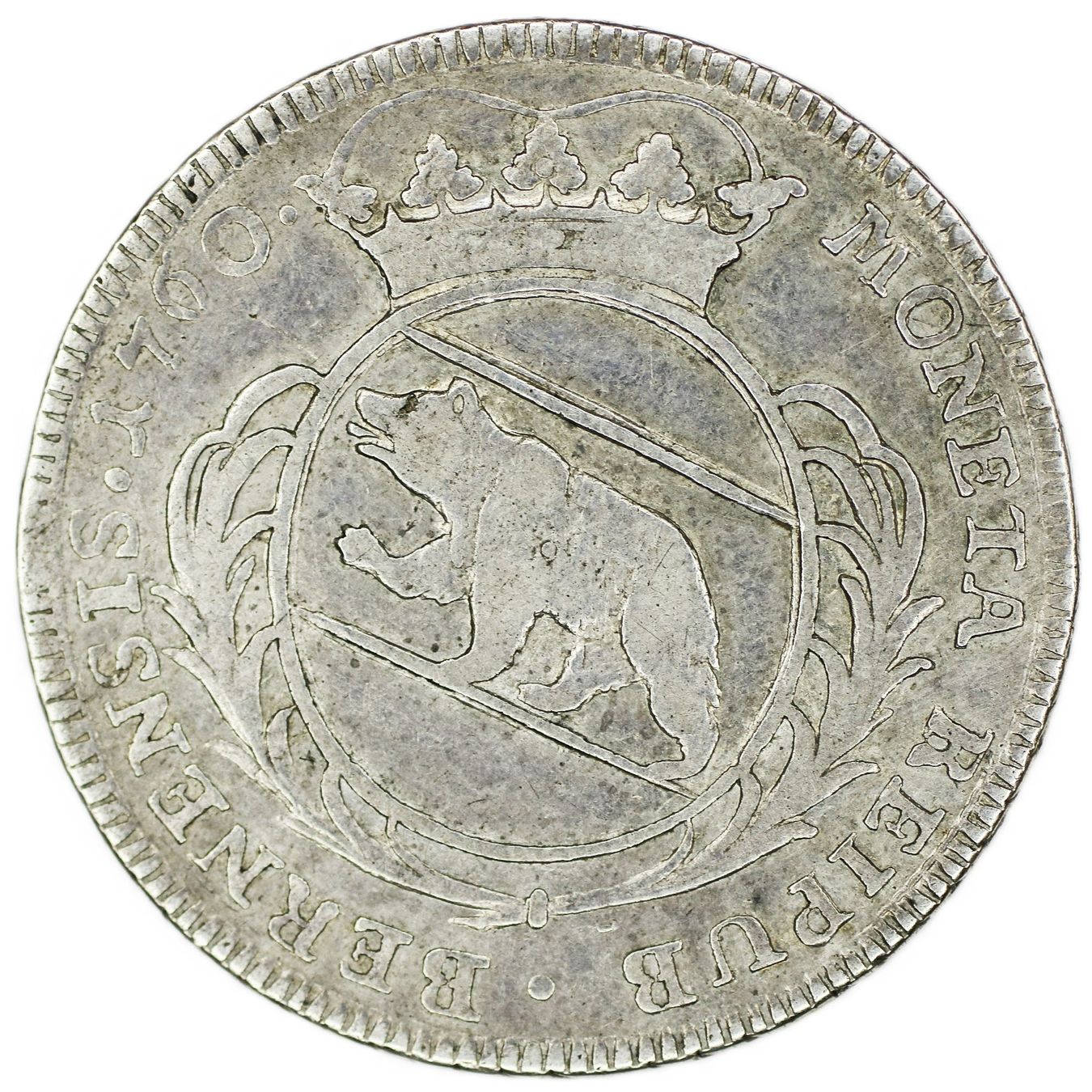 Toutes les monnaies: Bern Vierteltaler 1760 HMZ 2-220d – D'occasion à Flüelen par maxantik