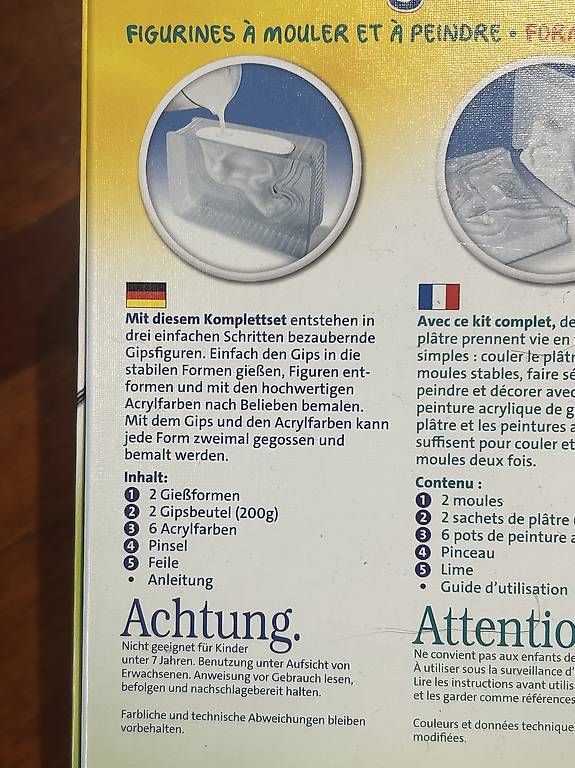 Kit bricolage: Pferde Gipsfiguren giessen&bemalen Bastelset – Nuovo (secondo la descrizione) da Wettingen venduto da ame_wxp2 2