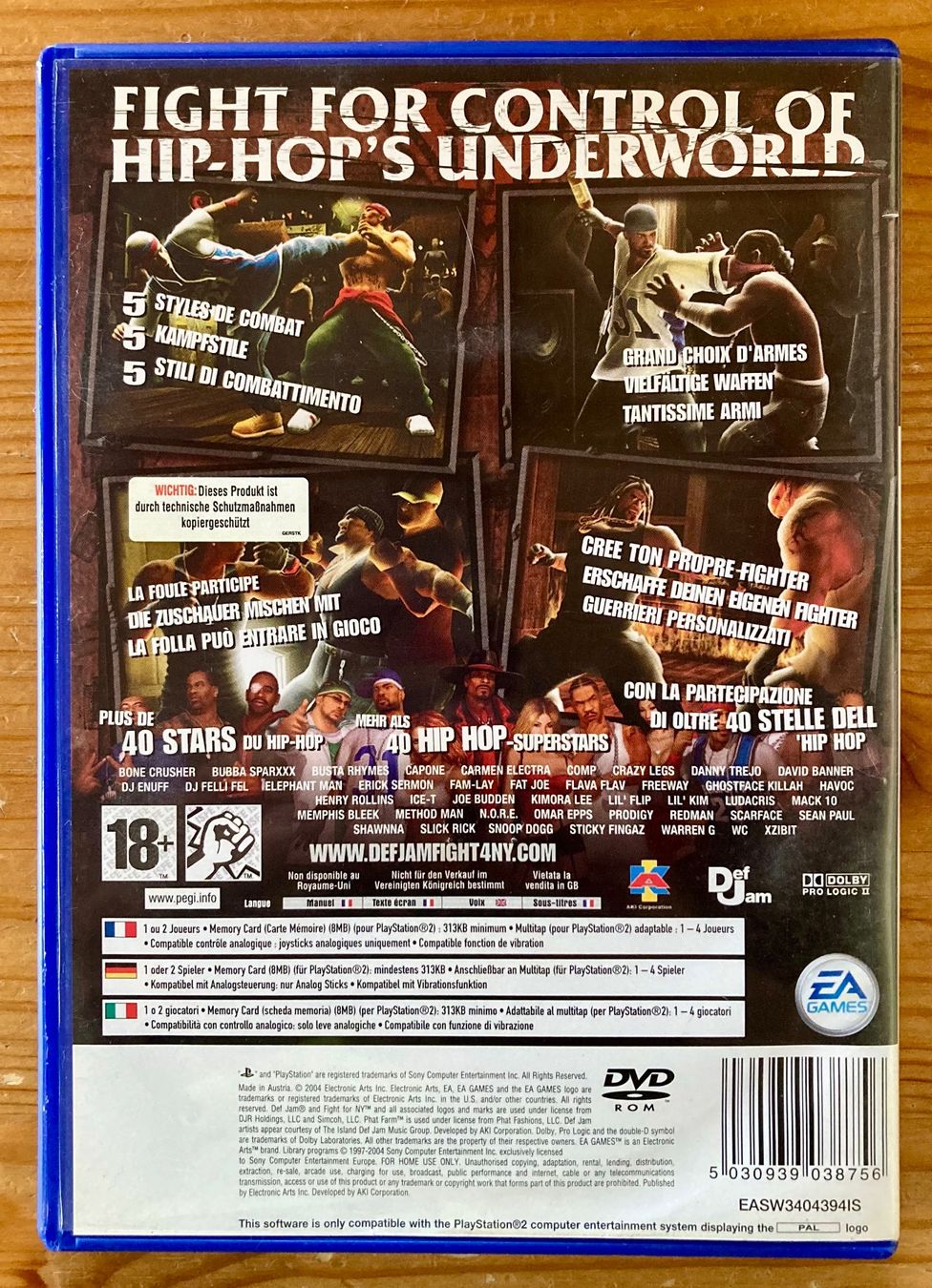 Sony Giochi: Def Jam: Fight For NY - PS2 – Usato da Zürich venduto da Djmotionch 3