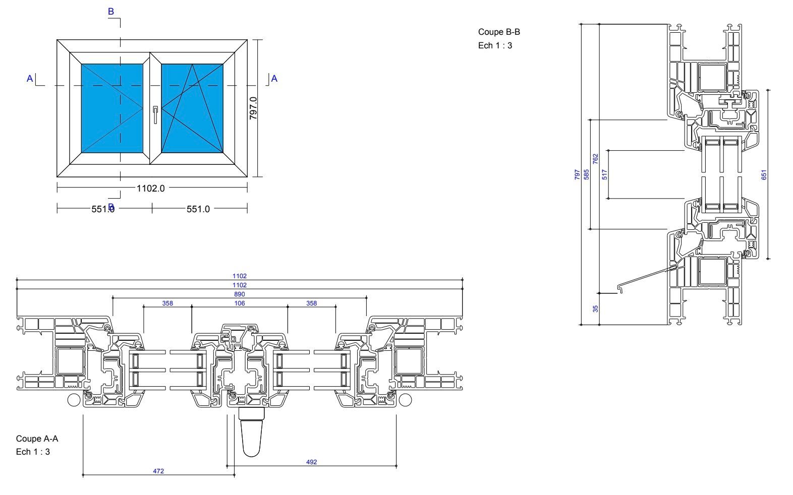 Fenster: Fenêtre PVC Domofen – Neu (gemäss Beschreibung) aus Rossemaison von EhArnold 1