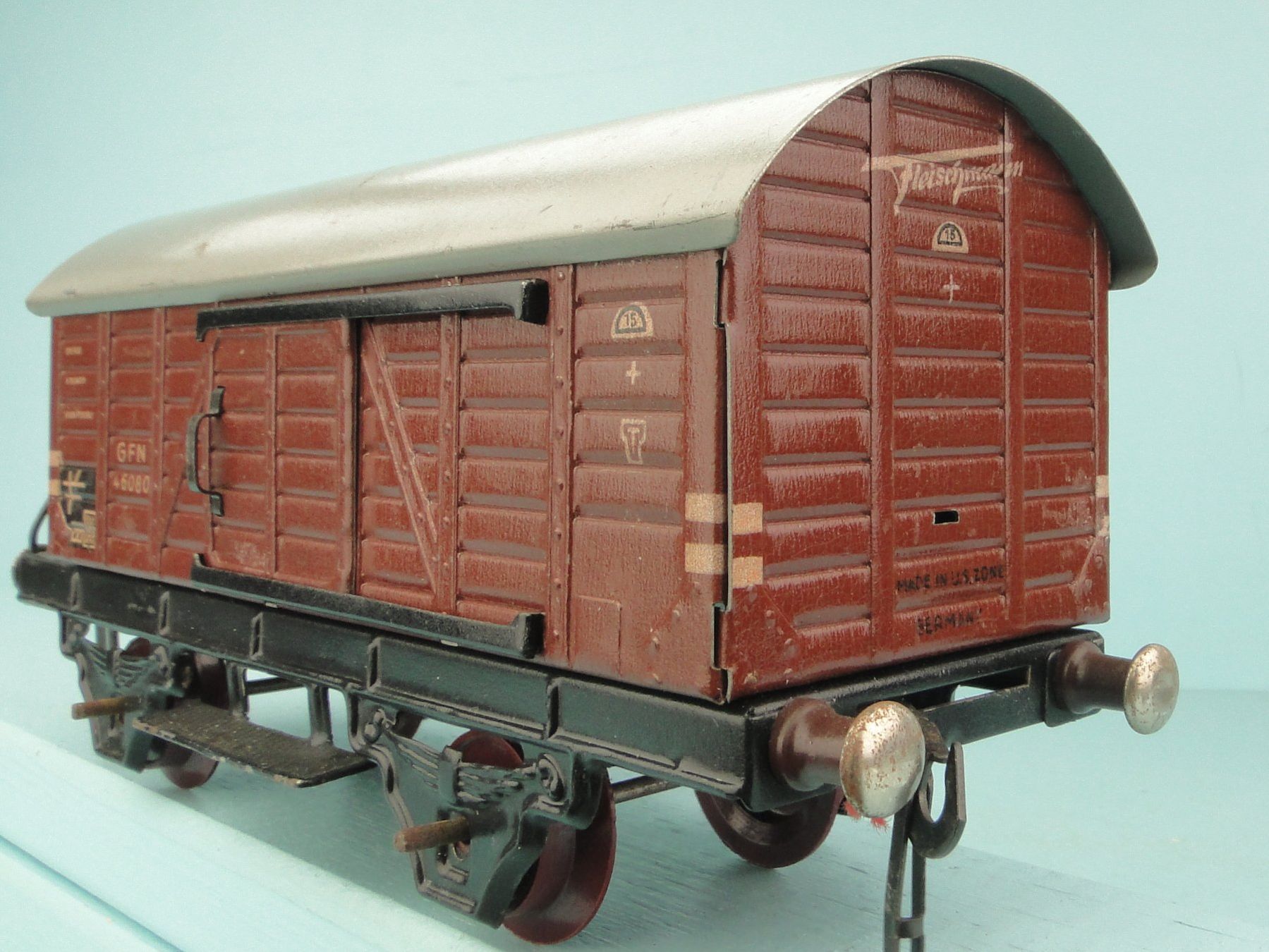 Fleischmann Modellini di ferrovie: Fleischmann Spur 0, GFM Güterwagen, Blech – Usato da Bülach venduto da cann11 1