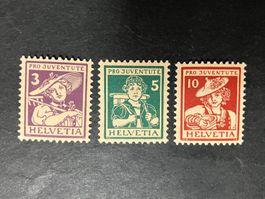 Pro Juventute 1915, J4-J6, **