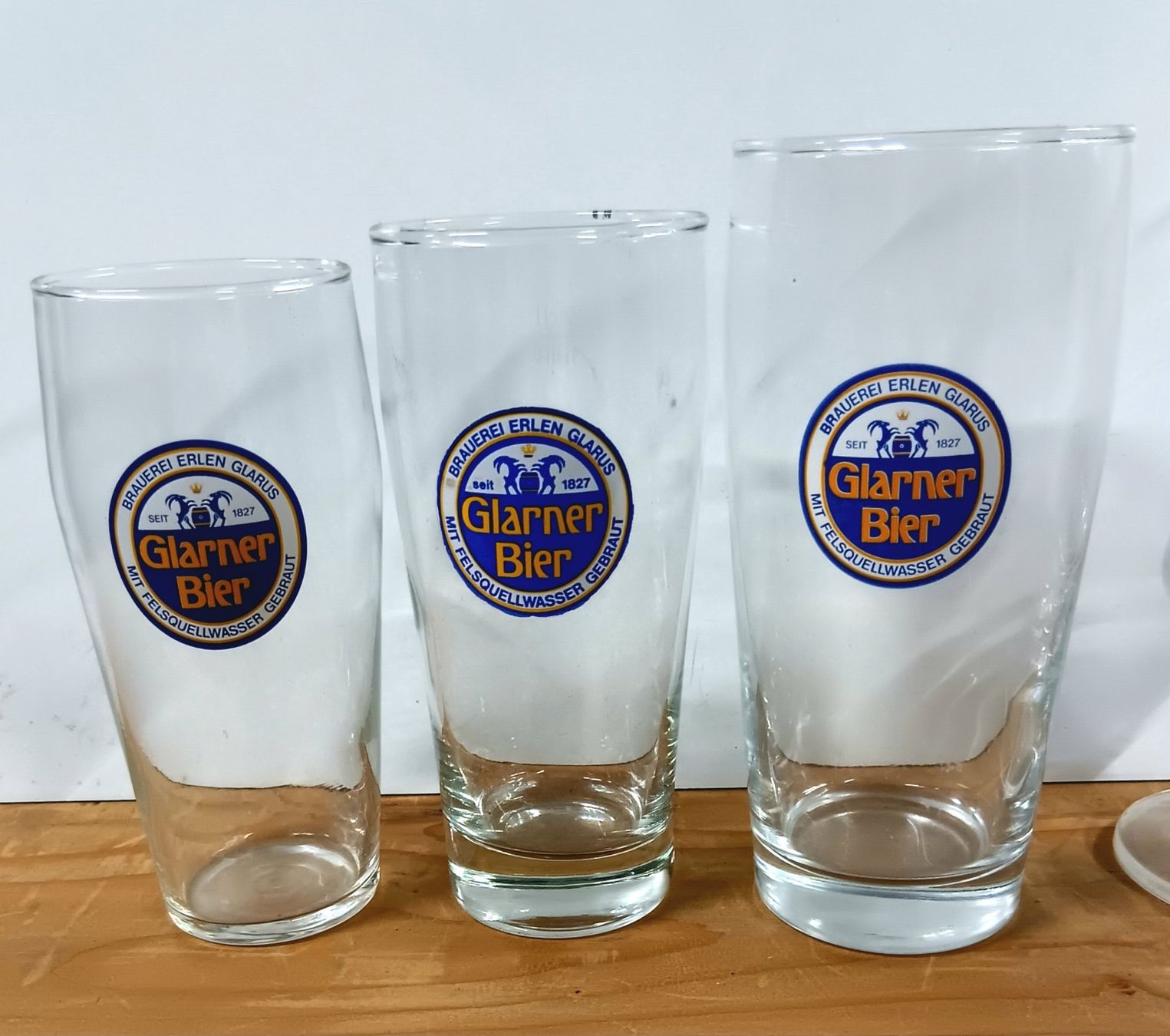 Bicchieri: 6 Bierglas Bier Brauerei Erlen Glarus – Usato da Lichtensteig venduto da B-B-Bier 1