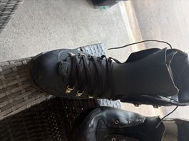 Armee Kampfstiefel mit Einsätzen sehr alt