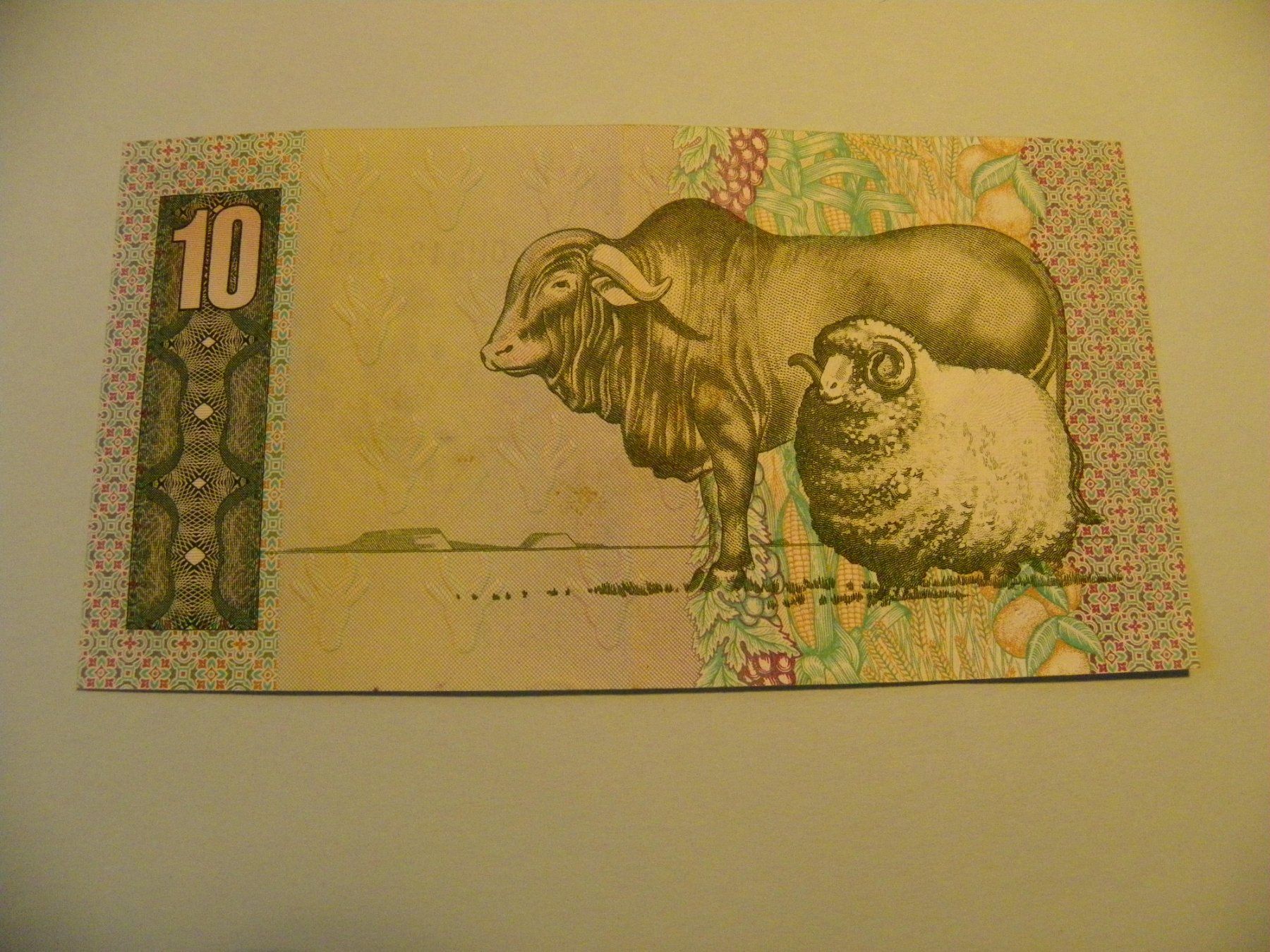 Banknoten: Südafrika 10 Rand, Selten, Jahrgang Unbekannt, Top Zustand – Gebraucht aus Untersiggenthal von Rodri58 1
