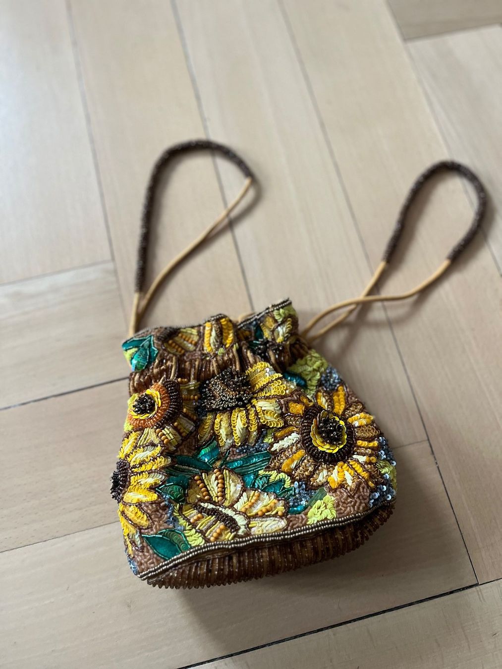 Borse da donna: Perlenbestickte Beuteltasche - Pompadour Tasche - Retikül – Nuovo (secondo la descrizione) da Baden venduto da ElenArt 1