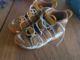 Nike Air More Uptempo Wheat Gold, Grösse 36, Top Zustand!