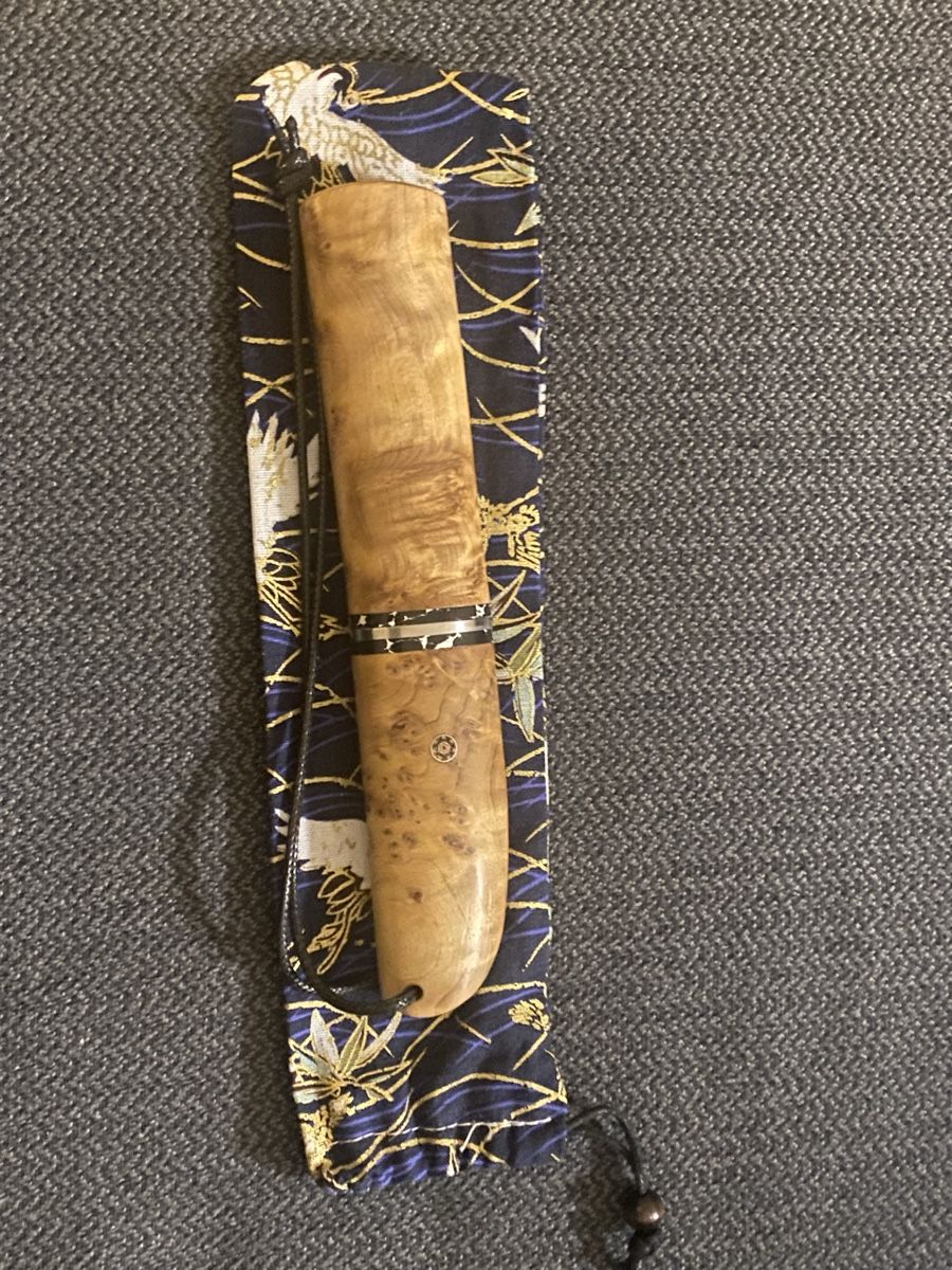 Accessori: Geschmiedeter kleiner Tanto mit Stoffbeutel – Nuovo e nell'imballaggio originale da Berikon venduto da Samurai67ch 8
