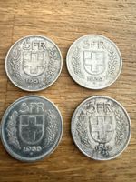 Lot Fünfliber Silbermünzen 5 Franken Silber
