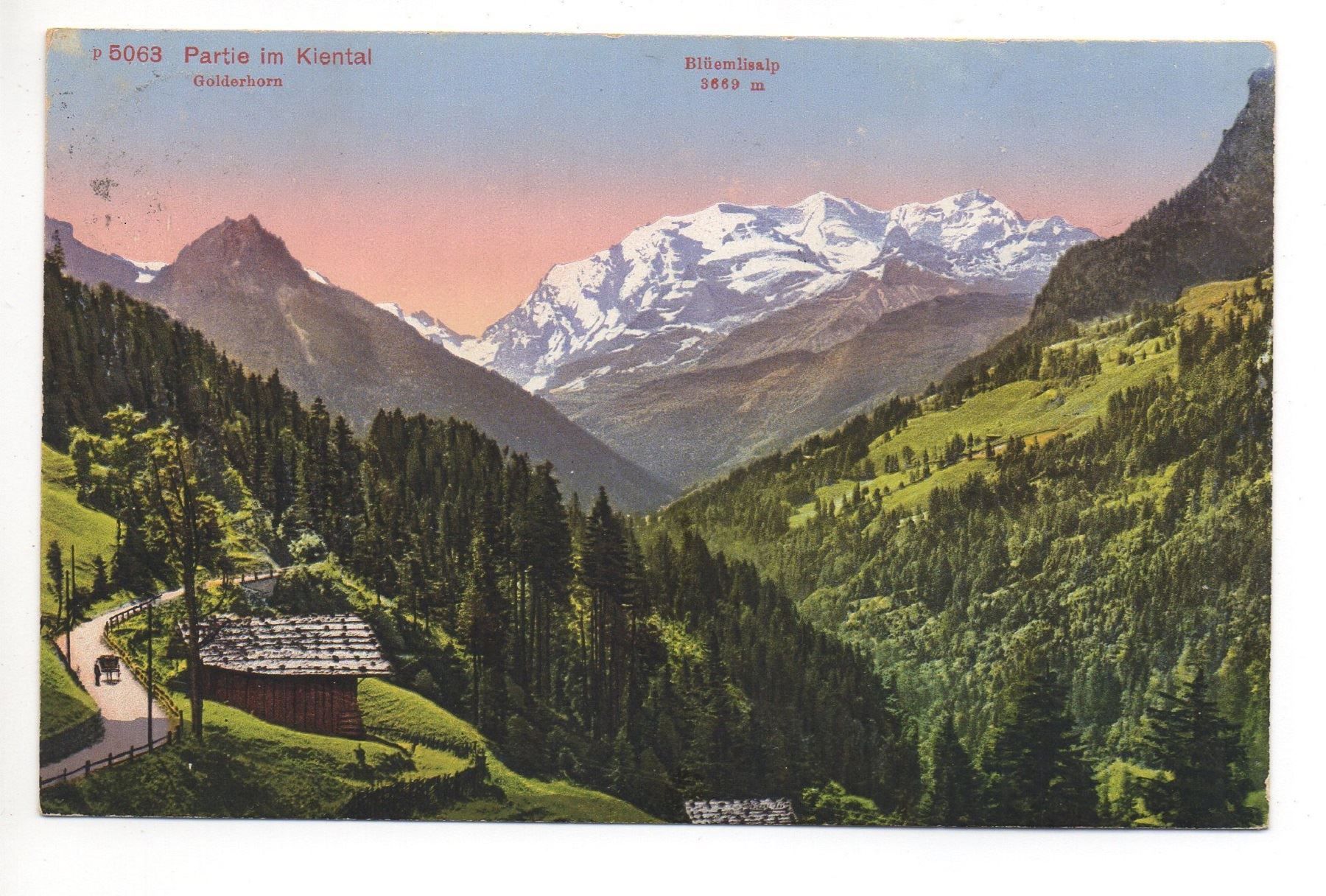 Cartoline postali: KIENTAL Partie im Kiental – Usato da Jona venduto da philajona