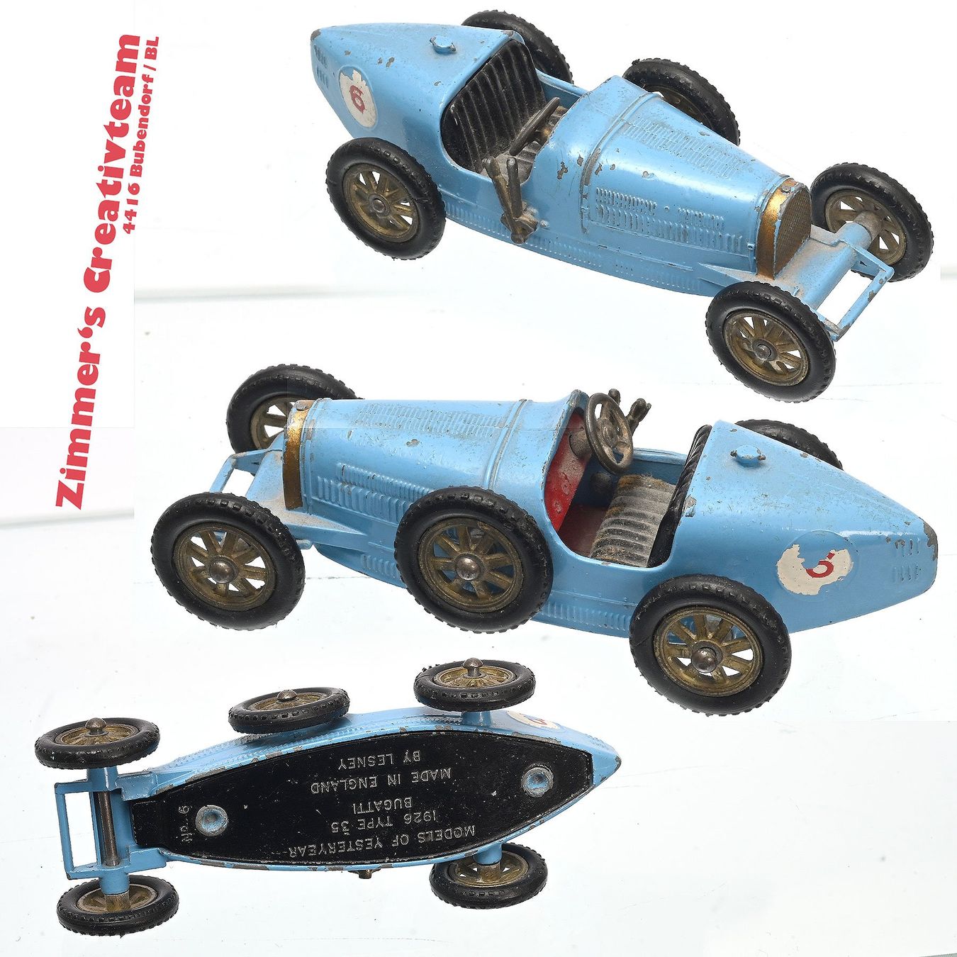 Lesney Modellini d'auto: antikes Modellauto Lesney Bugatti Typ 35, 1926 – Usato da Bubendorf venduto da zimmers_creativteam