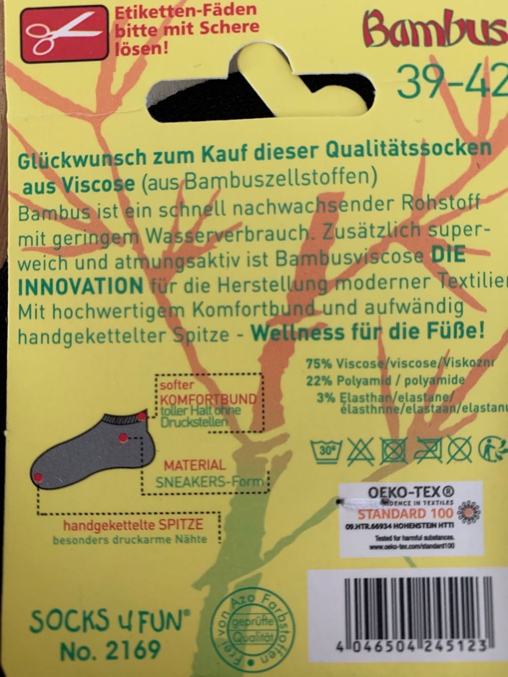 Calze: Socken Bambus 3er 39-42 – Nuovo e nell'imballaggio originale da Wettingen venduto da Kawasaki987 1