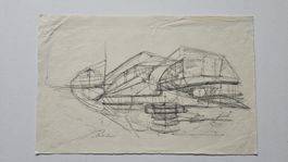 Bauhaus Schule...Orig.Zeichn.sign.inter. 39x24cm