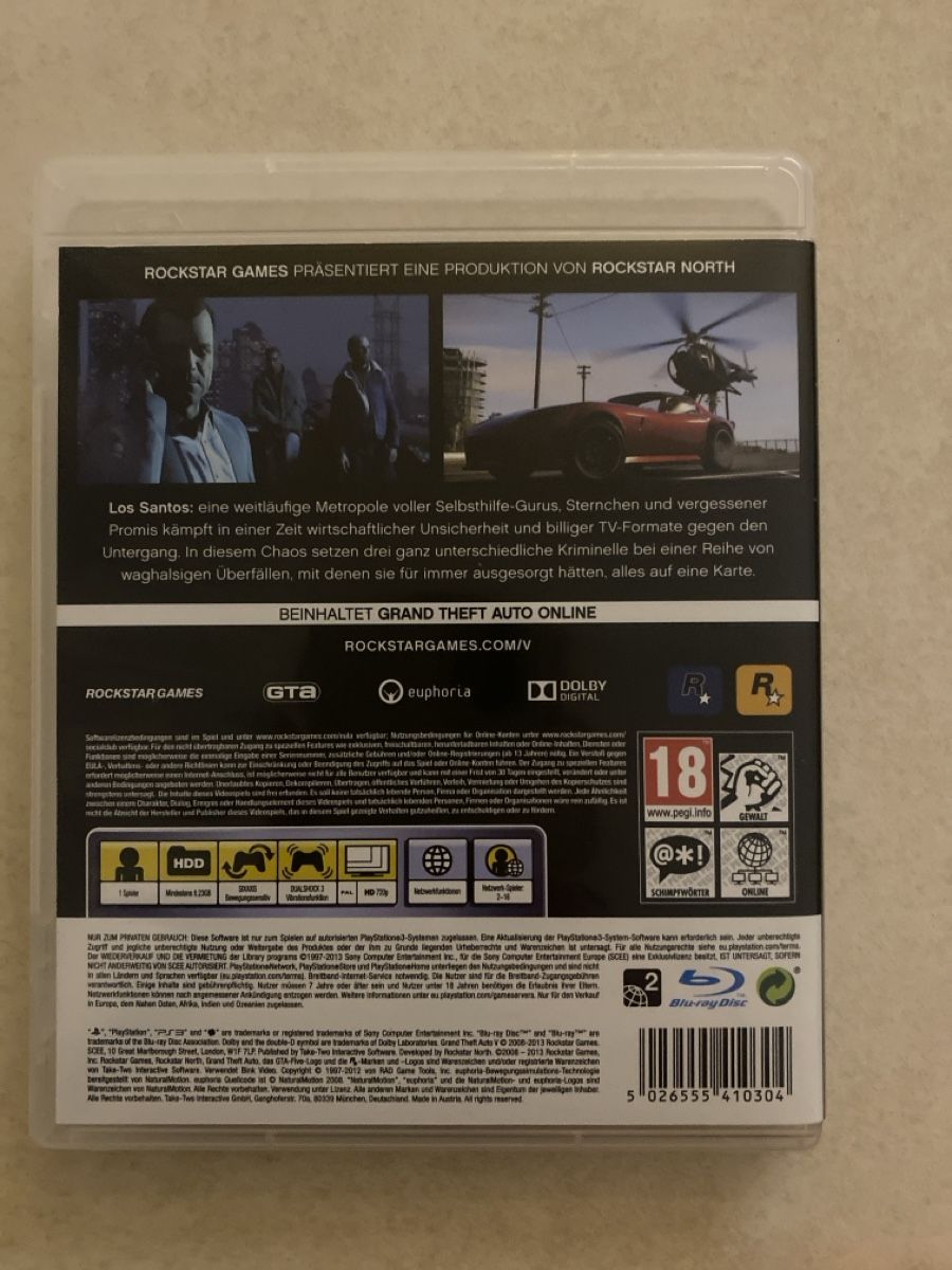 Sony Giochi: Grand theft auto 5 - PS3 – Usato da Suhr venduto da SchnapperCH 1