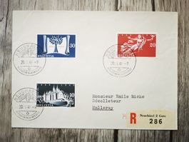 TR13 Enveloppe + Timbre Suisse 1948