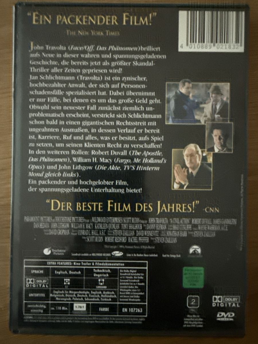 Tutti i DVDs: Zivilprozess – Usato da Münsingen venduto da Sim2977 1