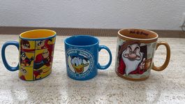 Disney Sammler Tassen - 3 St. - Unglaublichen/Donald/Grumpy