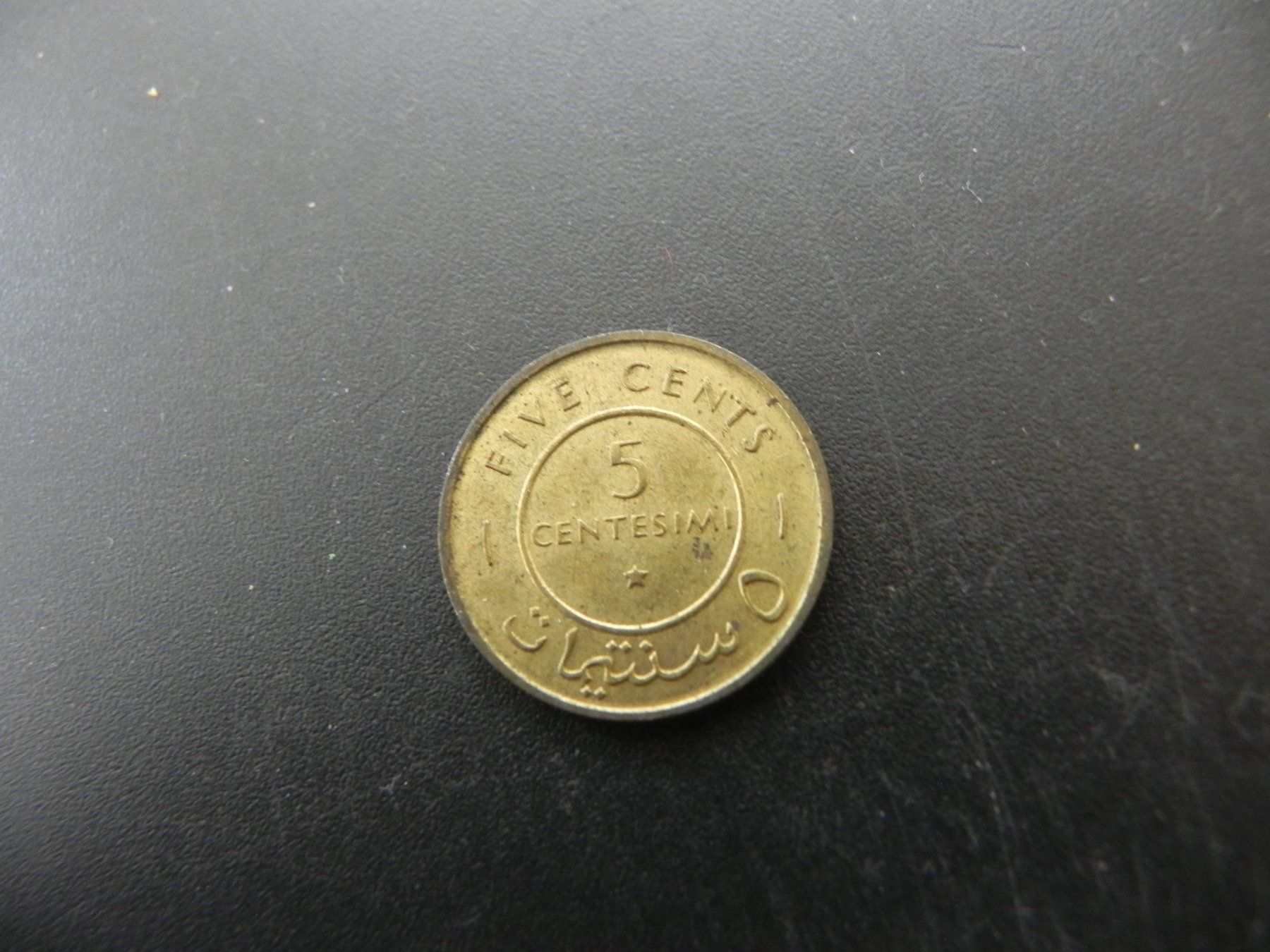 Toutes les monnaies: Somalia 5 Cents 1967 – D'occasion à Biel/Bienne par Gogolozi