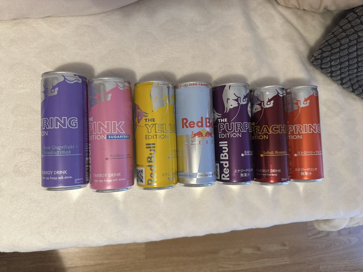 Red Bull Lebensmittel & Spezialitäten: REDBULL-SET 7 Dosen – Neu (gemäss Beschreibung) aus Kallnach von sil_bq9c