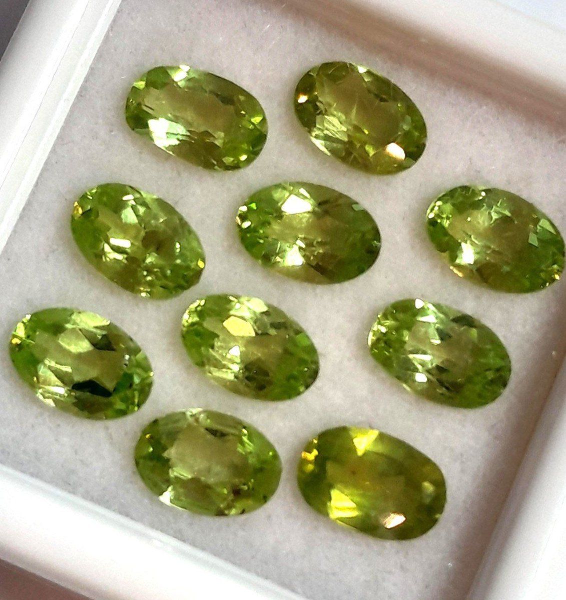 Pietre preziose: 10x Péridots 6x4 mm - Valeur 190.- Fr – Nuovo (secondo la descrizione) da Grimisuat venduto da Valgem 2