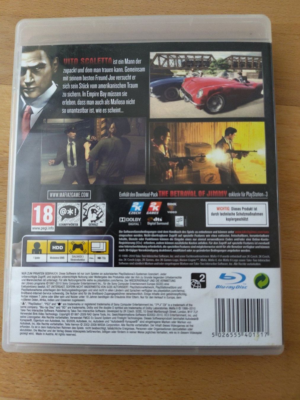 Sony Giochi: Mafia 2 für Playstation 3 / PS3 – Usato da Kloten venduto da SuperRetroPixels 1