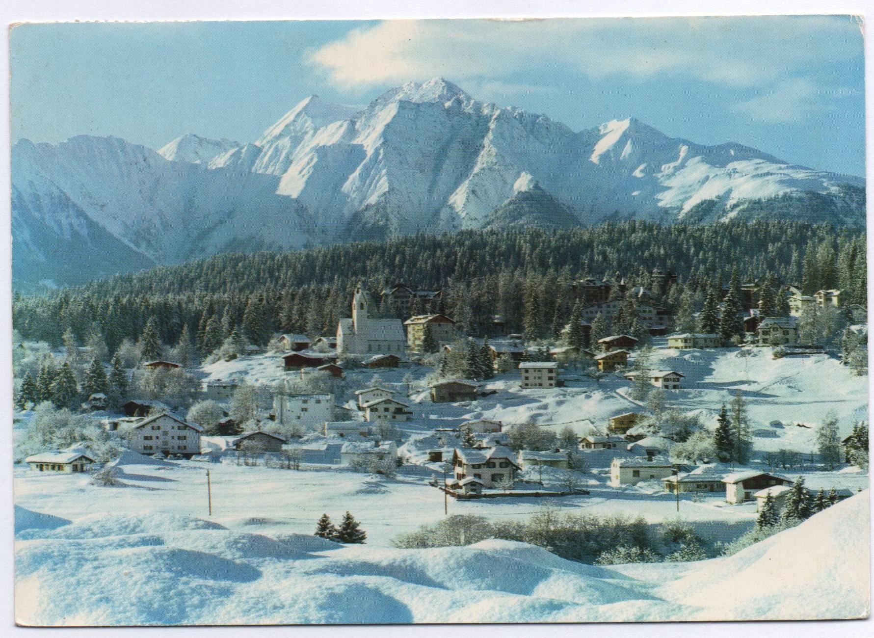Cartoline postali: 3x AK FLIMS Graubergbahn, Skigebiet – Usato da Jona venduto da philajona 2