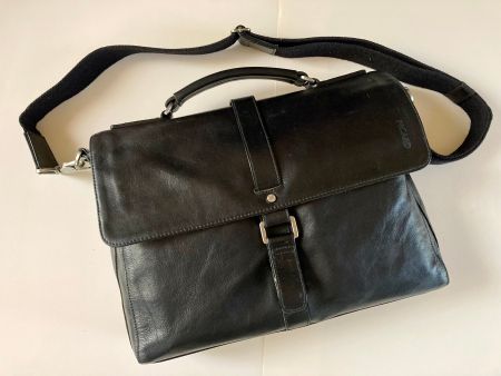 Sac en cuir véritable, noir, de la marque PICARD