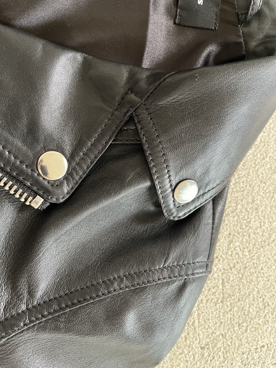 Kooples Giacche: Kooples Black Leather Jacket - Ready for Autumn Rides – Usato da Zürich venduto da Tzitzi 6