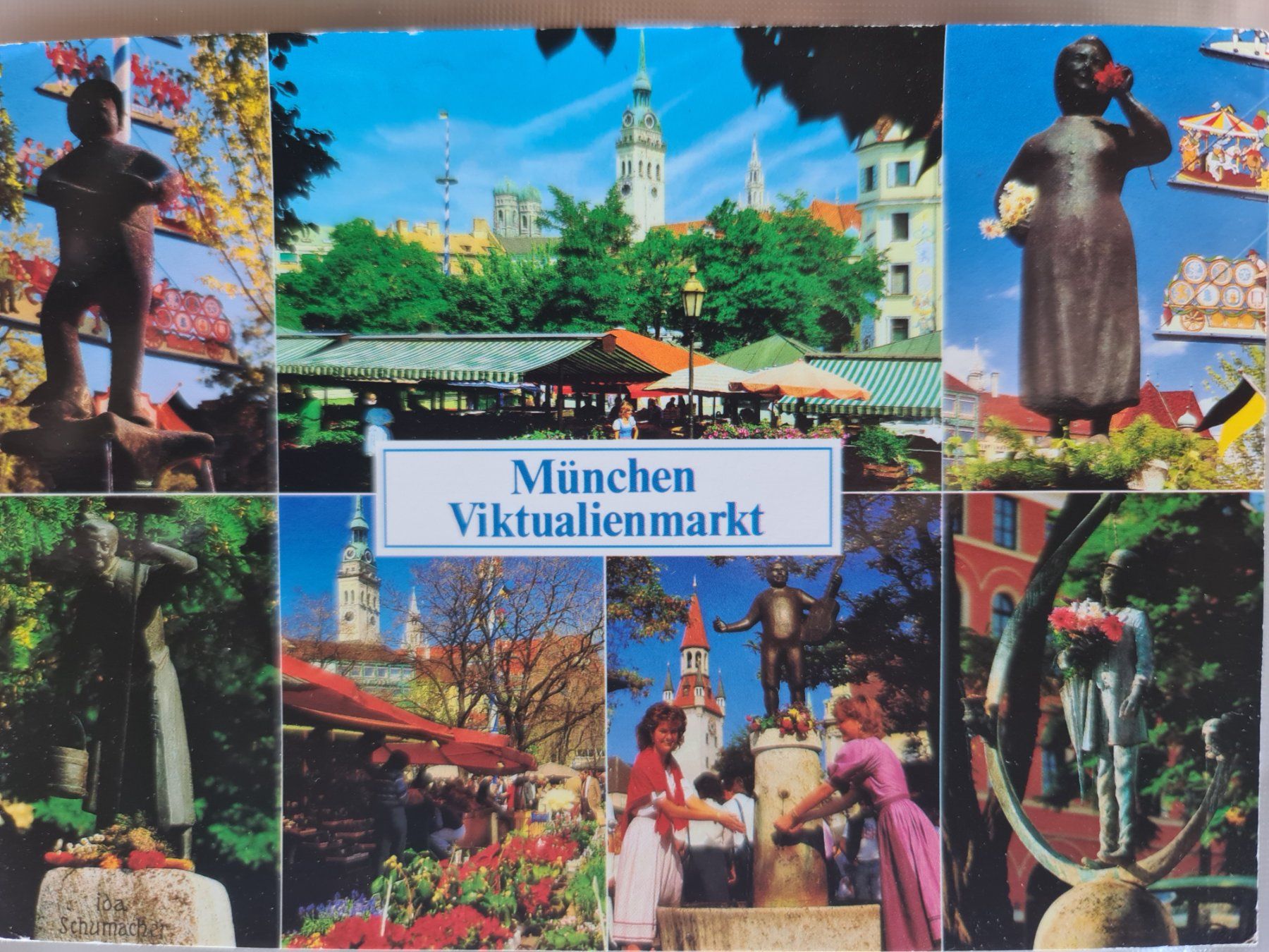 Cartes postales: Ansichtskarte München Viktualienmarkt 1994 – D'occasion à Dintikon par Vexi