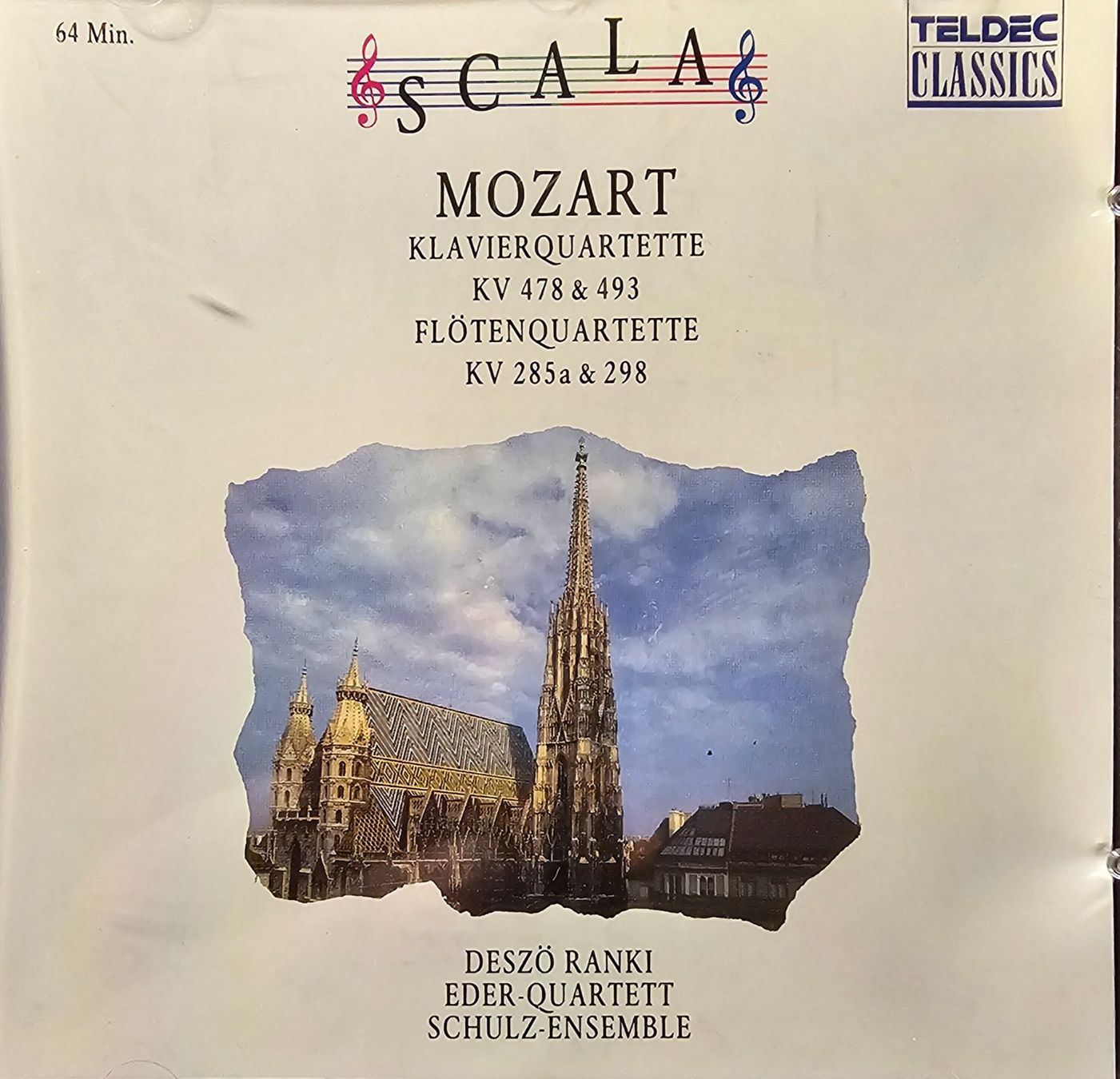 CD: Mozart - Klavierquartette 1 & 2 - Flötenquartette A+G -Dur – Usato da Wahlen b. Laufen venduto da Cg10